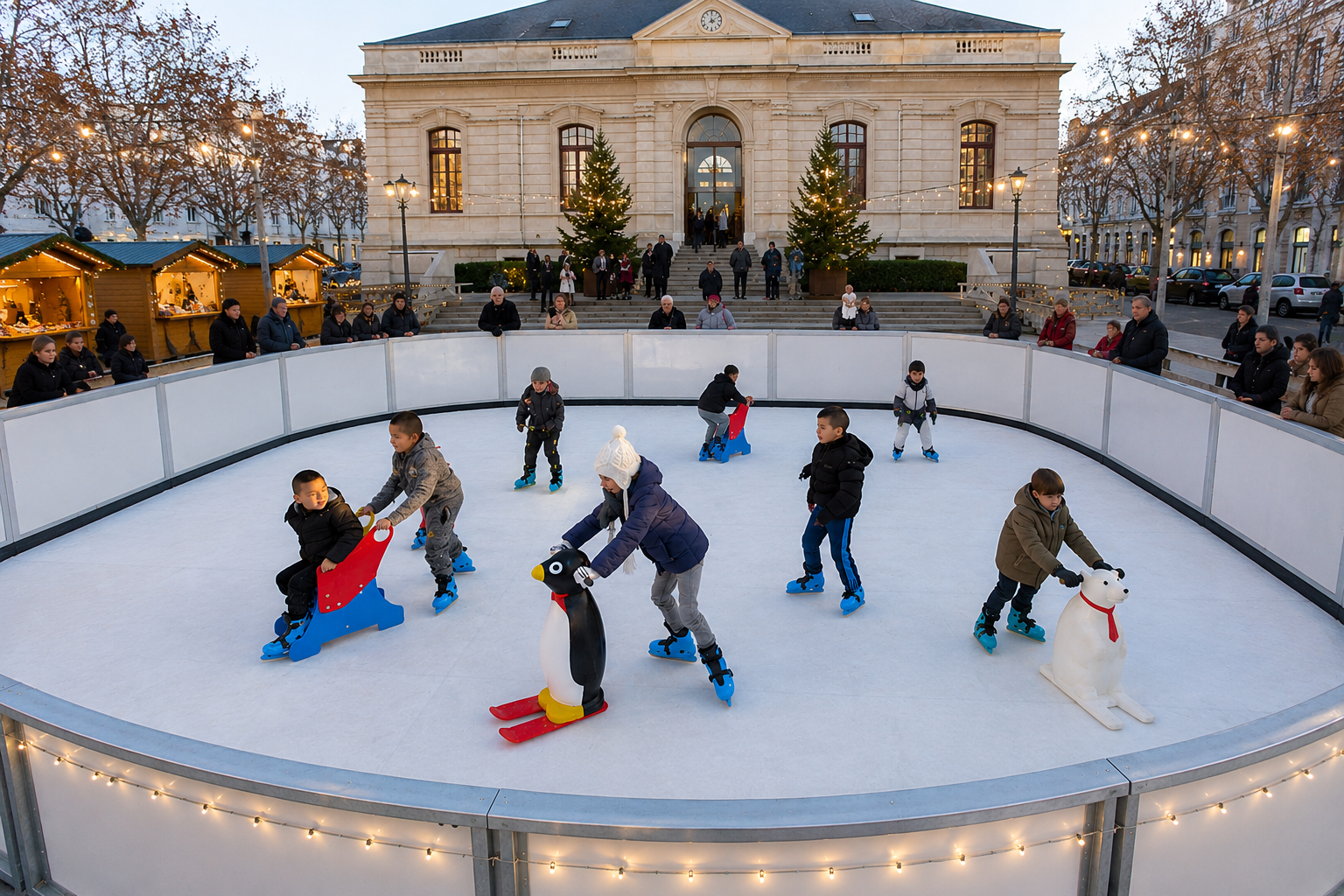Patinoire en place publique