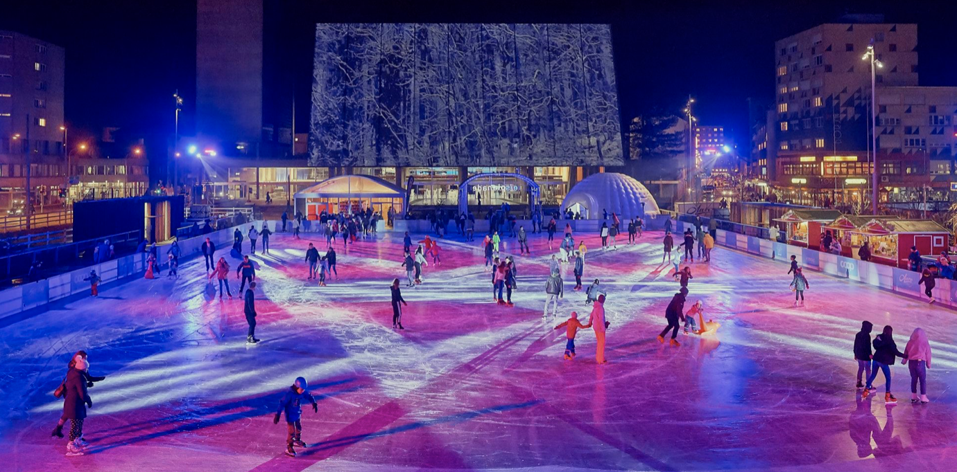 Patinoire violet